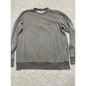 Vissla Mens Large Logo Sweatshirt Surfing Beachwear Casual Gray Warm Comfy - Picture 1 of 7