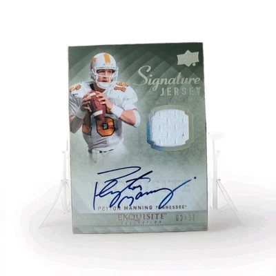 2010 Upper Deck Exquisite Collection Signature Jersey Peyton Manning 02/10 auto - Image 1 of 4