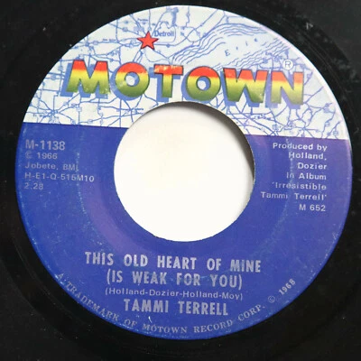 TAMMI TERRELL - JUST TOO MUCH TO HOPE FOR/ THIS OLD HEART OF MINE - SOUL 45  Foto 1 de 2