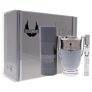 Paco Rabanne Invictus 3 Pcs Gift Set For Men's New In Box - Picture 1 of 2