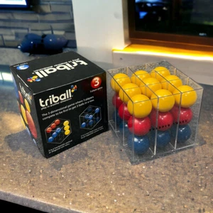 Triball 3D Puzzle Game UK Original Tic Tac Toe Noughts & Crosses Ball Cube Fun - Picture 1 of 11