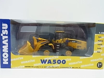 New! Komatsu wheel loader WA500-7 diecast model 1/50 First Gear f/s from Japan - Image 1 of 4