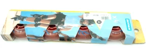 Decathlon 4 Inline Skate Wheels 76mm 78A Clear & Red, Blue Lightning Wheel - Picture 1 of 7