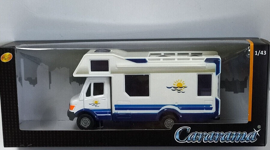 CARARAMA 1:43 DIE CAST  CAMPER MERCEDES HOME MOBILE BIANCO ART  93510 - Immagine 1 di 2