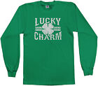 Lucky Charm Kids Youth Long Sleeve T-Shirt Tee St. Patricks Day Clover Charm