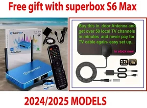 2025 SuperBox S6 S6Max MediaPlayer SmartBox TVBox WITH FREE GIFT - Picture 1 of 3