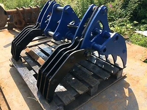 4-6 Hydraulic Land Clearance Rake 3-1 CAT KUBOTA JCB KOMATSU CASE TAKEUCHI - Picture 1 of 1