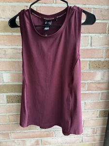 SPYDER ACTIVE MAROON WOMENS SLEEVELESS TOP SIZE L - Picture 1 of 4