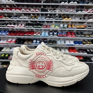 Gucci Rhyton Interlocking Disk Leather Sneakers Mens Sz 10.5 Gucci Size 11 US - Picture 1 of 5
