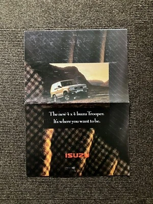ISUZU TROOPER BROCHURE 1991 - RARE - Image 1 of 3