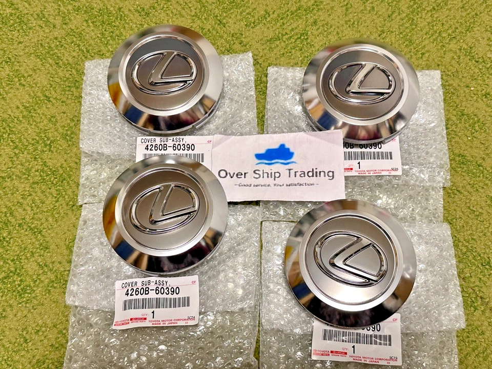 Lexus Genuine LX570 15-21 Wheel Center Hub Cap 4260B-60390 4 Pieces Set OEM JDM Foto 1 de 4