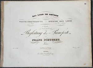 SCHUBERT: 3 Gedichte / Lieder op. 115 - D 917, 260, 410 - Wien: Diabelli [1833] - Bild 1 von 4