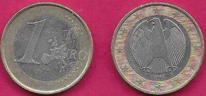 GERMANIA 1 EURO 2002-J XF AQUILA STILIZZATA, SIMBOLO TRADIZIONALE DEL SOVEREI TEDESCO - Foto 1 di 1