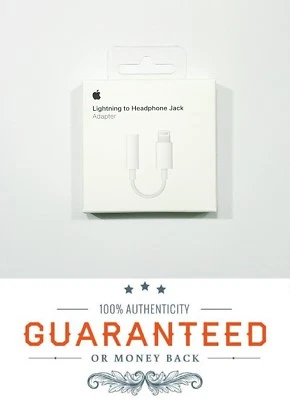 Apple Lightning to 3.5 mm Headphone Jack Adapter Original OEM iPhone 8+ X 11 12 - Image 1 of 4