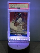 2015 Panini Prizm Rickey Henderson Red/white/blue mojo #159 PSA 10 GEM MINT