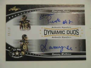 2011 Leaf US Army Clemson Tigers Sammy Watkins Charone Peake Dual Auto 6/10 - Picture 1 of 2
