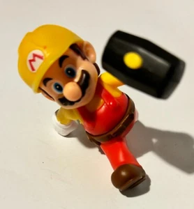 Super Mario Yellow Hat Hammer Toy Figure Rare Great condition Nintendo Figure - Picture 1 of 2