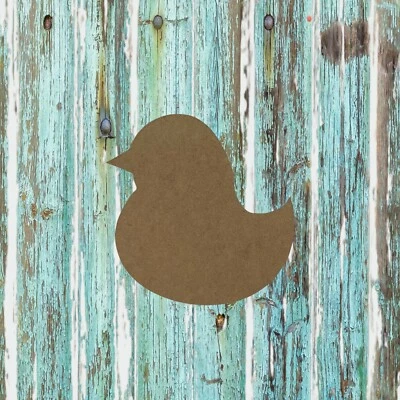 Duckling, Unfinished Wood Cutout - Image 1 of 3