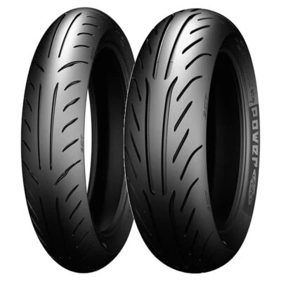 COPPIA GOMME MICHELIN 120/70-12 58P + 130/60-13 53P POWER PURE SC - Immagine 1 di 4