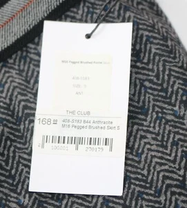New $168 Bailey 44 Pencil Skirt Women's S SMALL Gray Herringbone Ant Pegged NWT - Picture 1 of 5