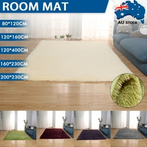 X-Large Floor Rug Rugs Fluffy Area Carpet Shaggy Soft Living Room Bedroom Pads - Picture 1 of 19