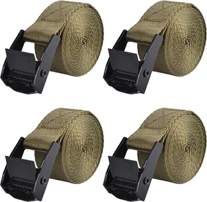 Cinch Tie down Strap Lashing Straps Heavy Duty Nylon Straps with Cam Buckles - Picture 1 of 12