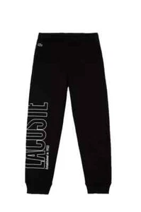 Lacoste Unisex Kid's Branded Logo Sweatpants- Black- 5 years - Picture 1 of 1