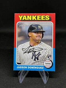 Rookie Baseball Card | #399 Jasson Dominguez RC - Yankees | 2024 Topps Heritage - Picture 1 of 2