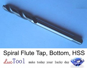 8-36 UNF Spiral Flute Tap Bottoming GH2 Limit 2 Flute HSS Uncoated Thread #8-36 - Picture 1 of 7