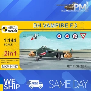 Mark I MKM144097 1/144 de Havilland DH.100 Vampire F.3 British Jet Fighter 2in1 - Picture 1 of 7