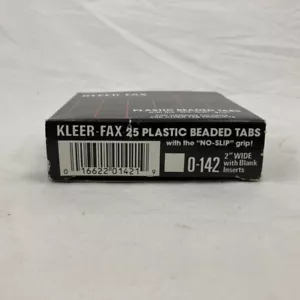KLEER-FAX HANGING FILE FOLDER TABS WITH INSERTS 3-1/2IN TAB CLEAR 01431 - Picture 1 of 1