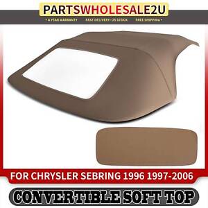 New Sandalwood Convertible Soft Top for Chrysler Sebring 1996-2006 Convertible