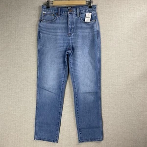Jeans J Crew donna 28 blu classico vintage elasticizzato vita alta dritto nuovo senza etichette - Foto 1 di 9