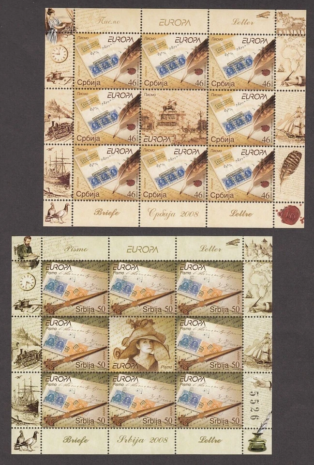 EUROPA CEPT SERBIA AÑO 2008 MINI HOJA NUEVO Y PERFECTO** MH - Imagen 1 de 1