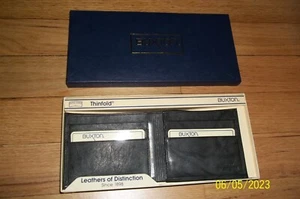 Buxton Thinfold Echtleder Brieftasche Geldbörse, schwarz - Bild 1 von 2
