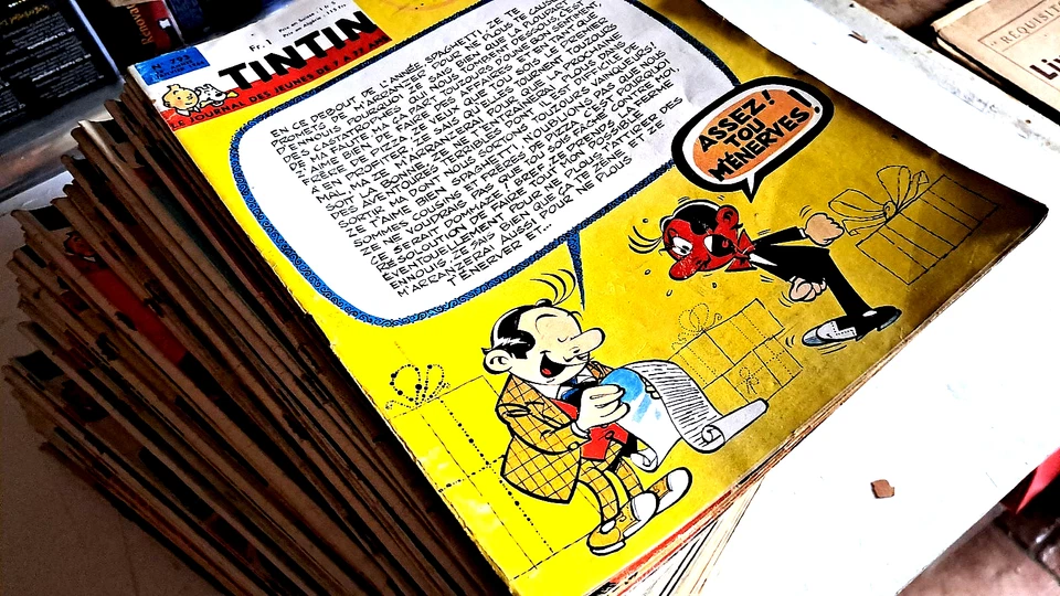 LE  JOURNA L DE  TINTIN . ANNÉE  1964  COMPLETE.  52 NUMEROS. bon état - Photo 1/4
