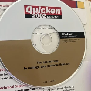 Intuit Quicken 2002 Deluxe CD für Windows 95/98/00/Me/XP - Bild 1 von 6