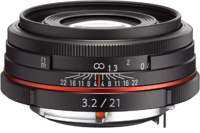 PENTAX Single Focus Lens HD DA 21mm F3.2AL Limited Black K mount APS-C F/S Track - Image 1 of 3