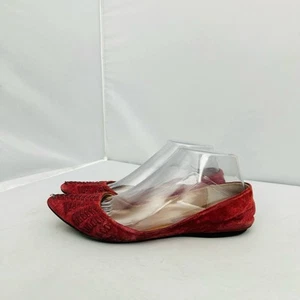 Steve Madden Imaura Leather Pointed Toe Red Flats Women’s Size 7 - Picture 1 of 10