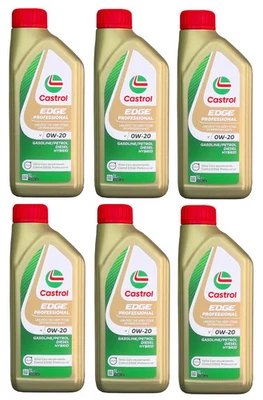 6x1L Castrol EDGE Professional V 0W-20 VOLVO Motoröl FST TITANIUM VCC RBS0-2AE - Bild 1 von 3