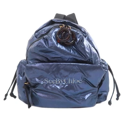 SEE BY CHLOE  logo Backpack Â· Daypack Nylon  Ladies [Used] - Image 1 of 4