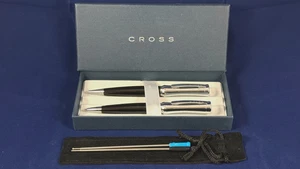 CROSS BLACK PARASOL WITH CHROME APPOINTMENTS BALLPOINT PEN  #AT0181-2 - Picture 1 of 9