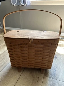 Longaberger Basket Footed Magazine Holder - Picture 1 of 13