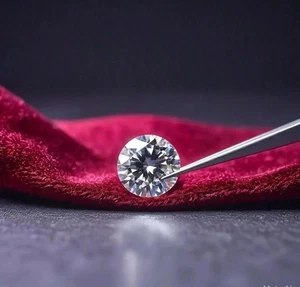 5 Ct Round Cut Certified Lab Grown Diamond Natural D Color VVS1 Clarity z060 - Picture 1 of 20