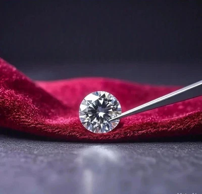 5 Ct Round Cut Certified Lab Grown Diamond Natural D Color VVS1 Clarity z060 - Image 1 of 4