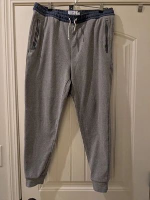 Calça jogger Southern Tide Backrush urze masculina tamanho médio M cinza stretch - Imagem 1 de 4