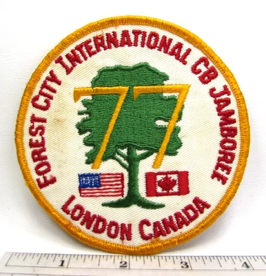 Vintage 1977 Forest City International CB Jamboree Patch London Canada Souvenir - Image 1 of 3