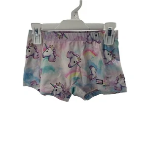 Unbranded Girls' Unicorn Rainbow Print Athletic Bike Shorts Youth Size Medium - Picture 1 of 2