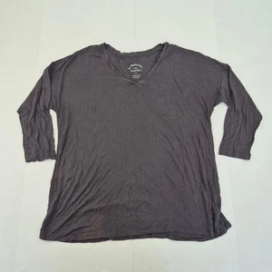 FAT FACE Top 10 Negro Mujer Cuello en V Viscosa Casual Estilo Básico - Imagen 1 de 5