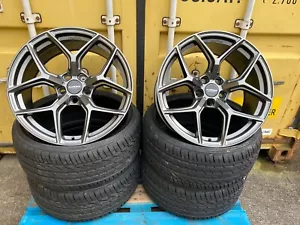 Audi A3 A4 TT Q5 Fitment 19” Aluwerks XT2 Grey 5x112 Wheel & Tyres - Picture 1 of 9